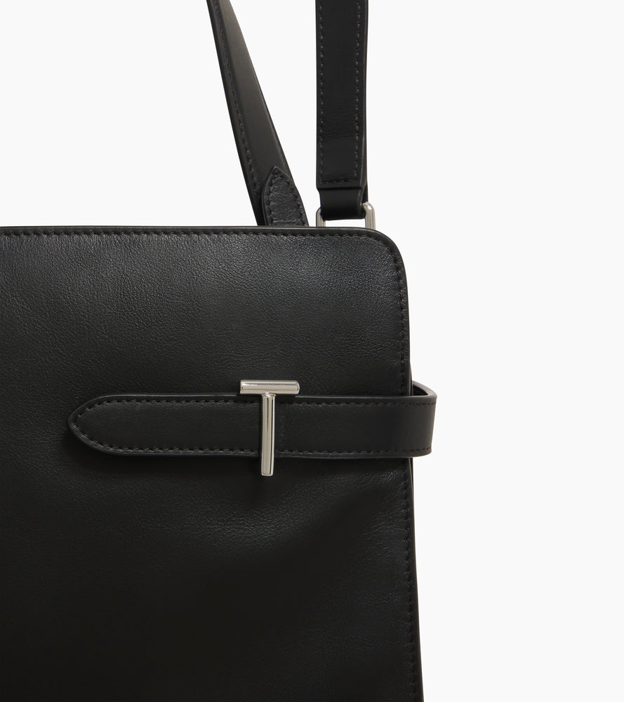 Emie large handbag in smooth leather and nubuck