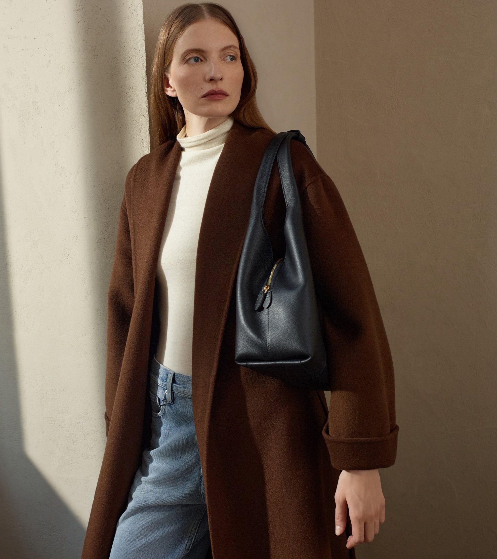 Sac porté épaule moyen modèle Juliette en cuir grainé