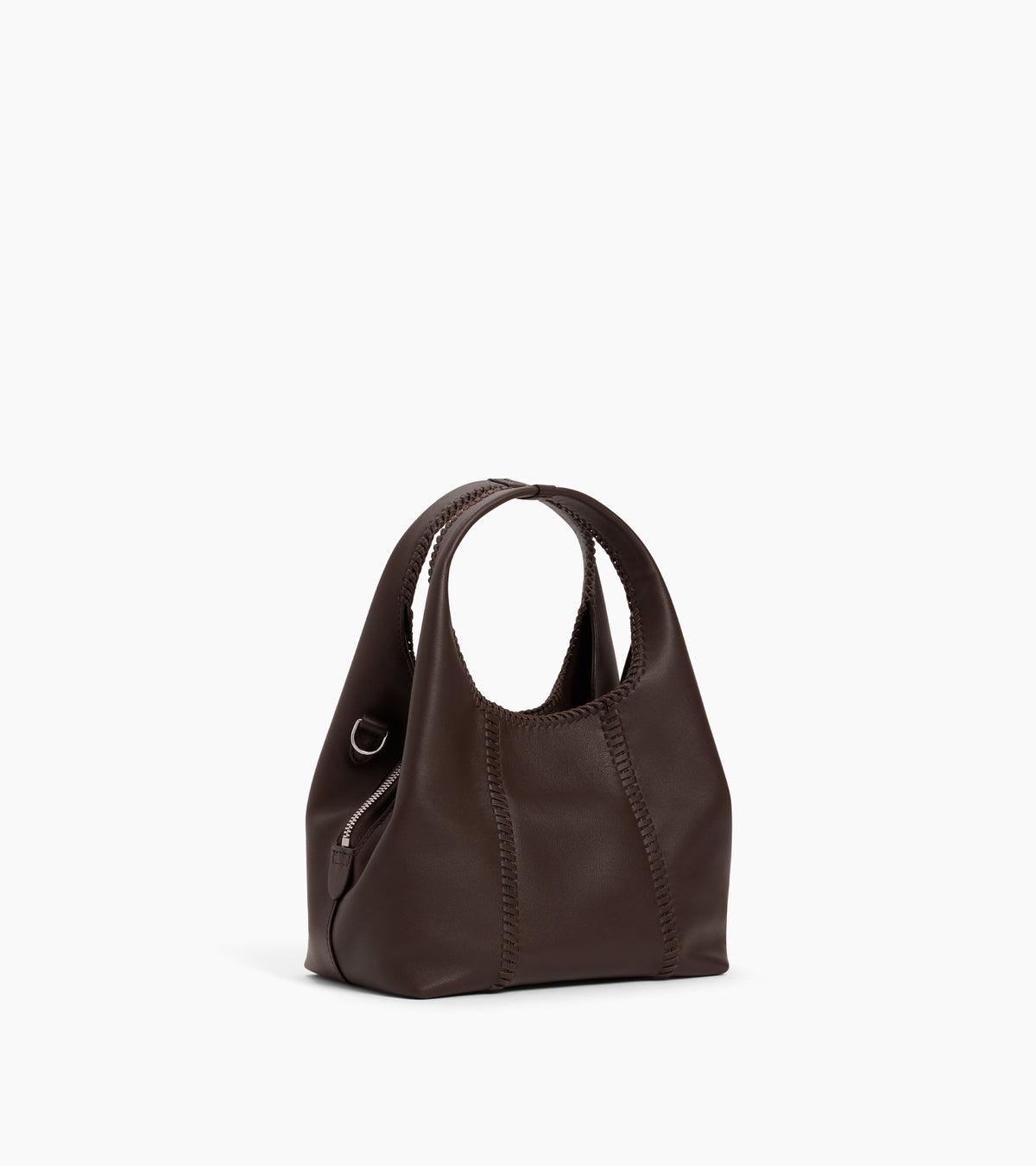 Juliette small handbag with topstitching in smooth leather