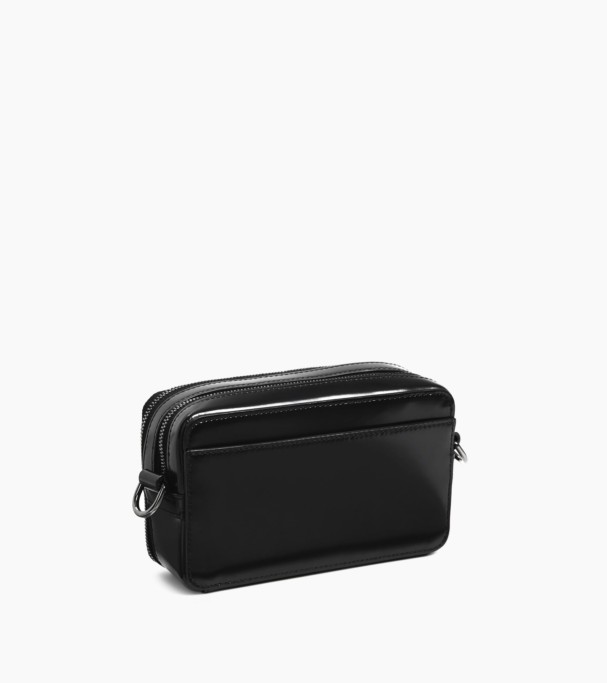 Bolso bandolera pequeño Emile con dos secciones de piel liso business efecto box