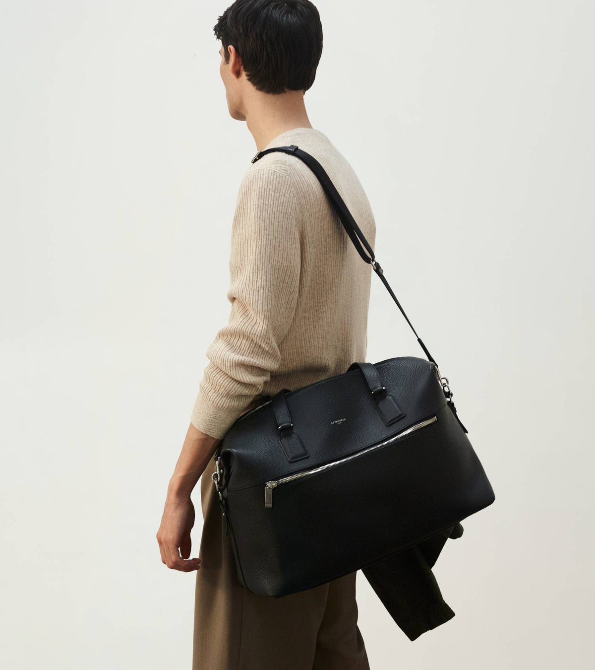 24-Stunden-Reisetasche Emile aus genarbtem Leder