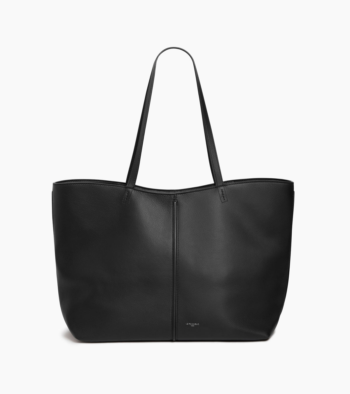 Große Cabas-Tasche Hortense aus doppelseitig genarbtem Leder