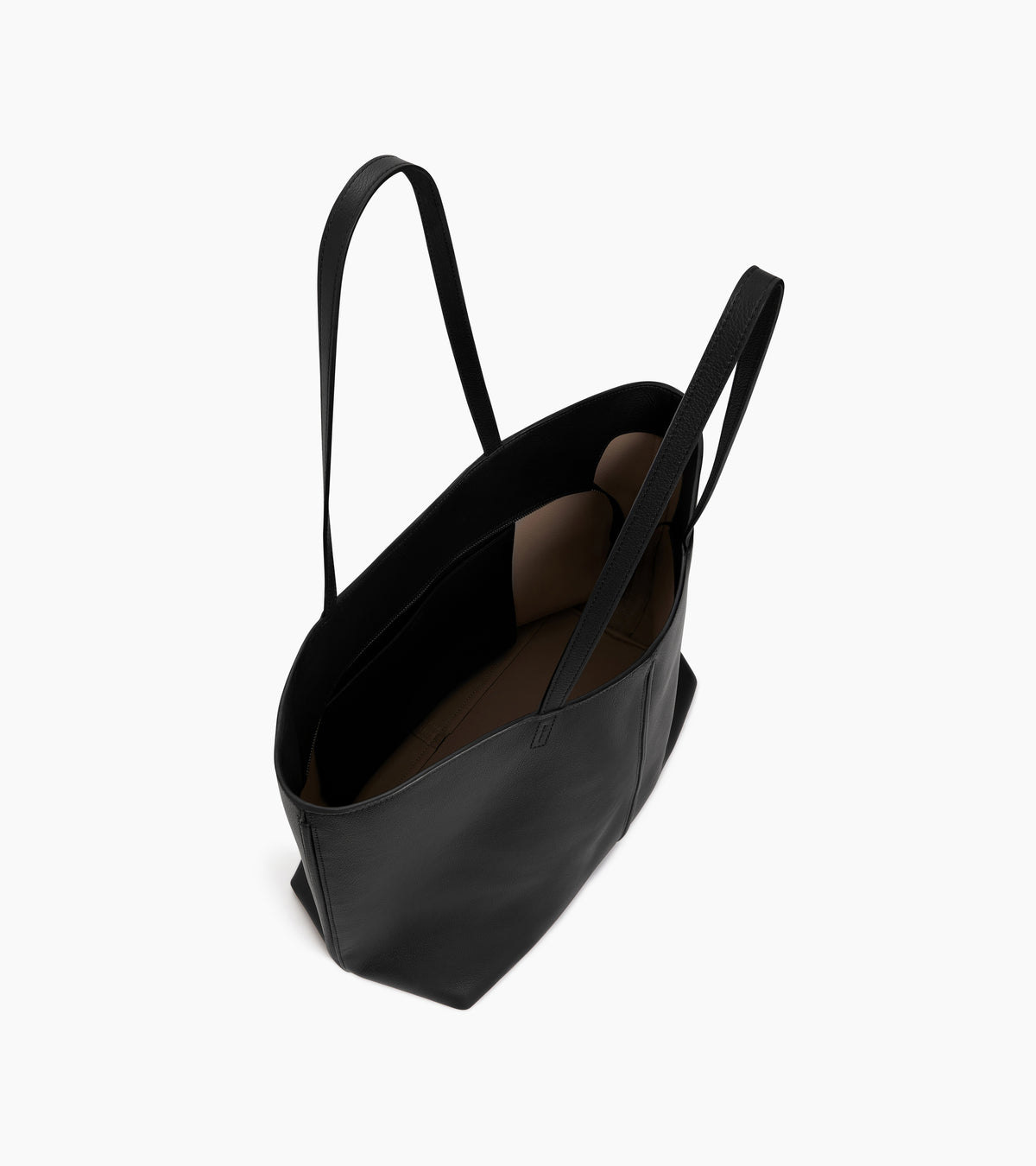 Große Cabas-Tasche Hortense aus doppelseitig genarbtem Leder