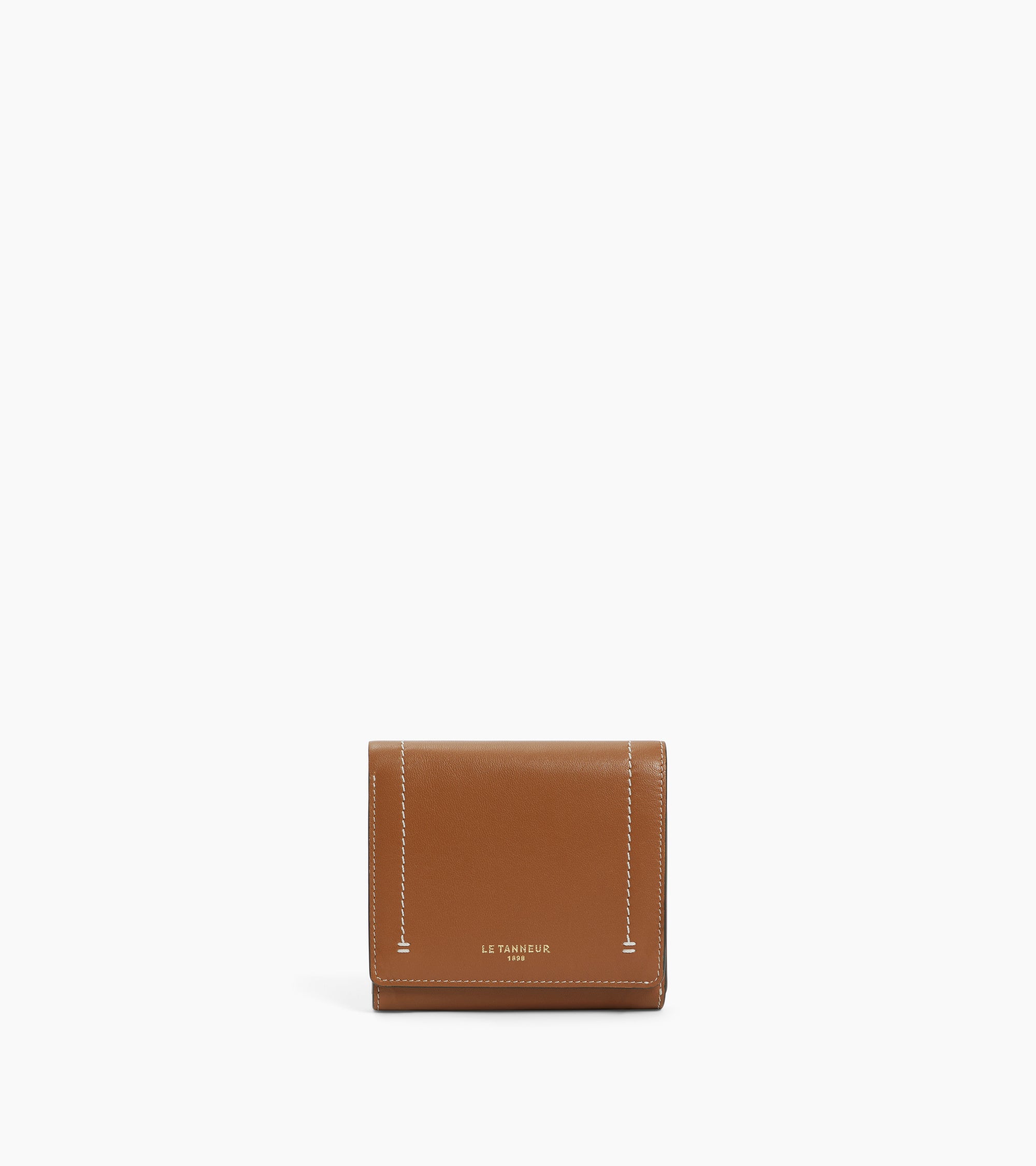 Louison small wallet with flap in smooth leather
