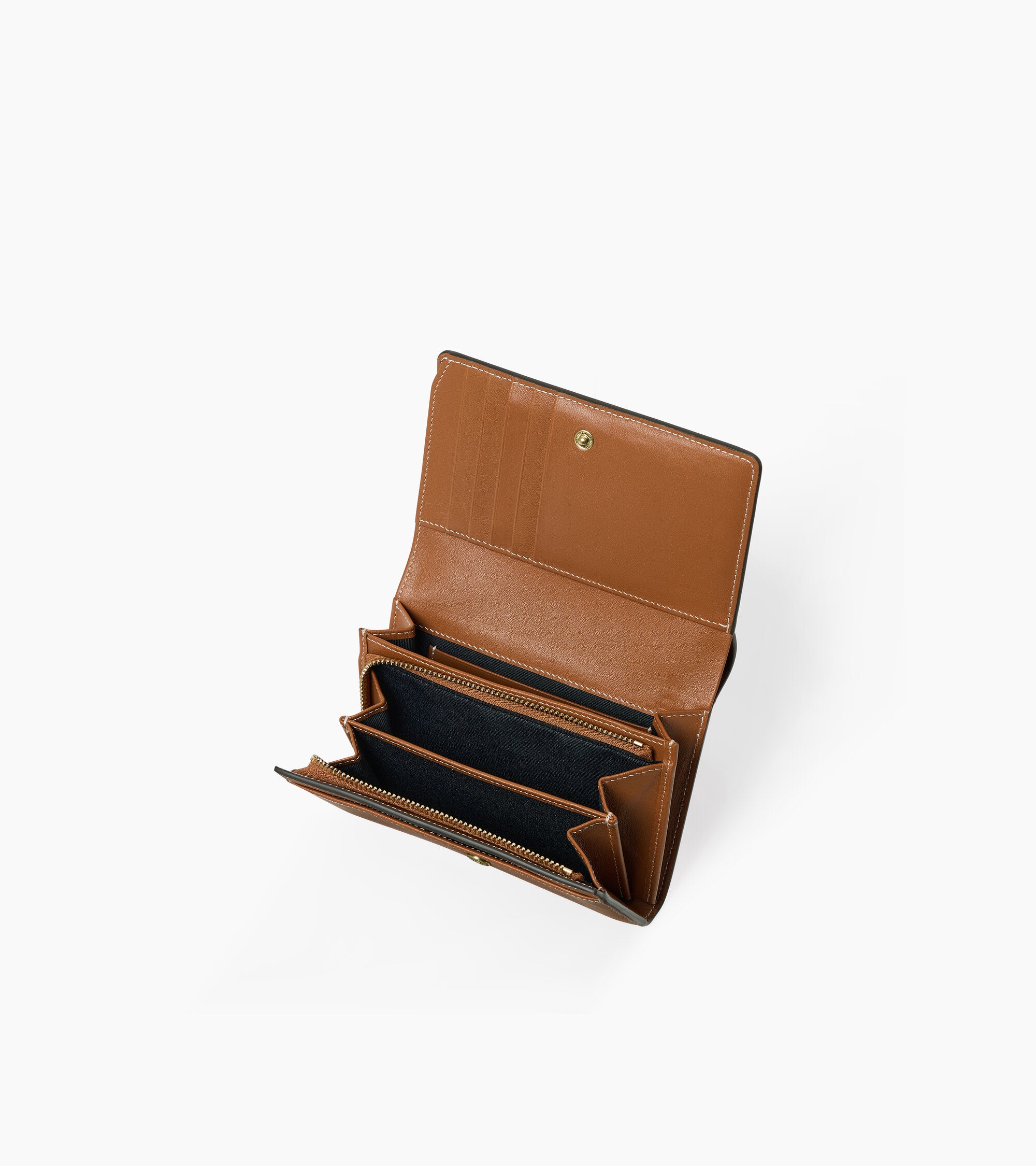 Louison medium wallet with flap in smooth leather
