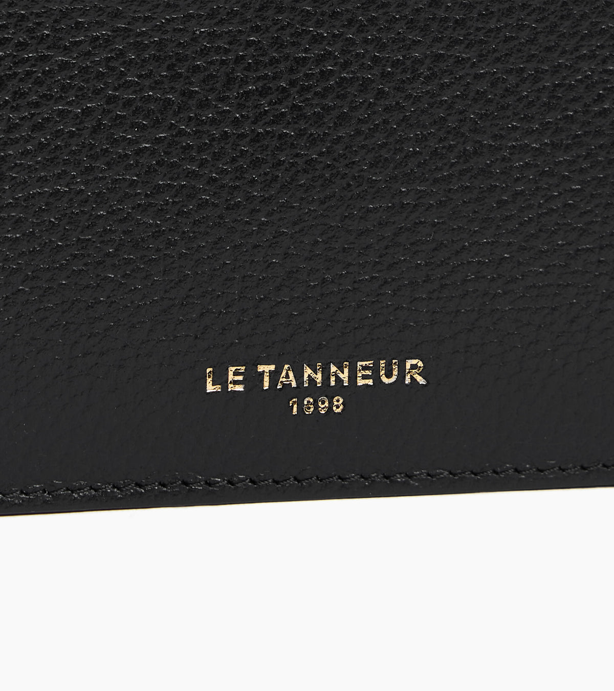 Albertine zipped card holder in grained leather