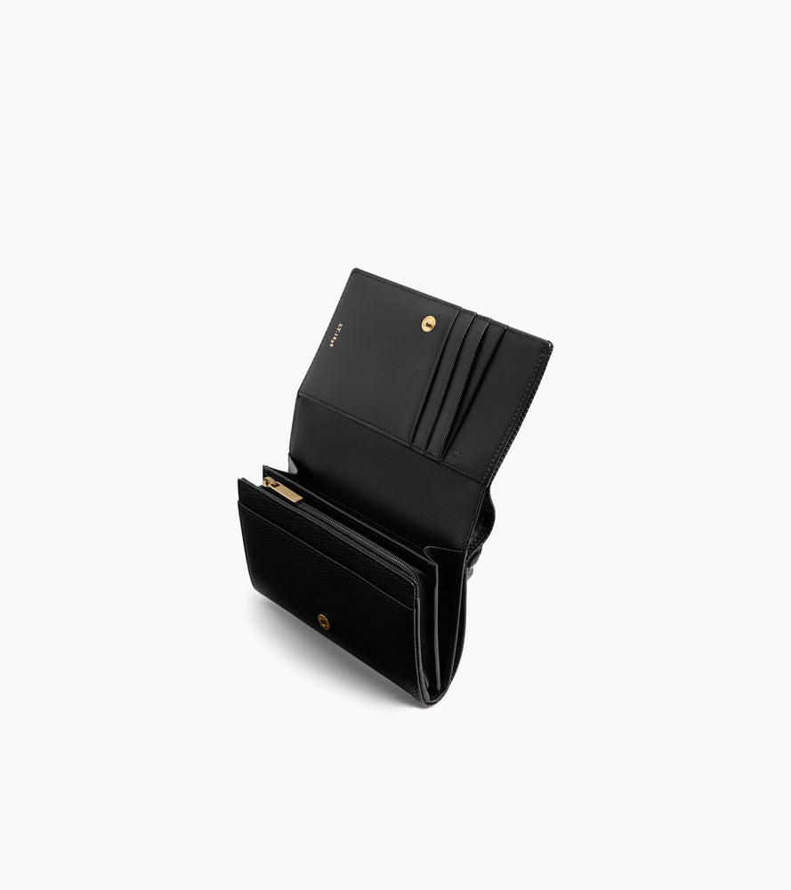 Portefeuille Emilie en cuir signature T