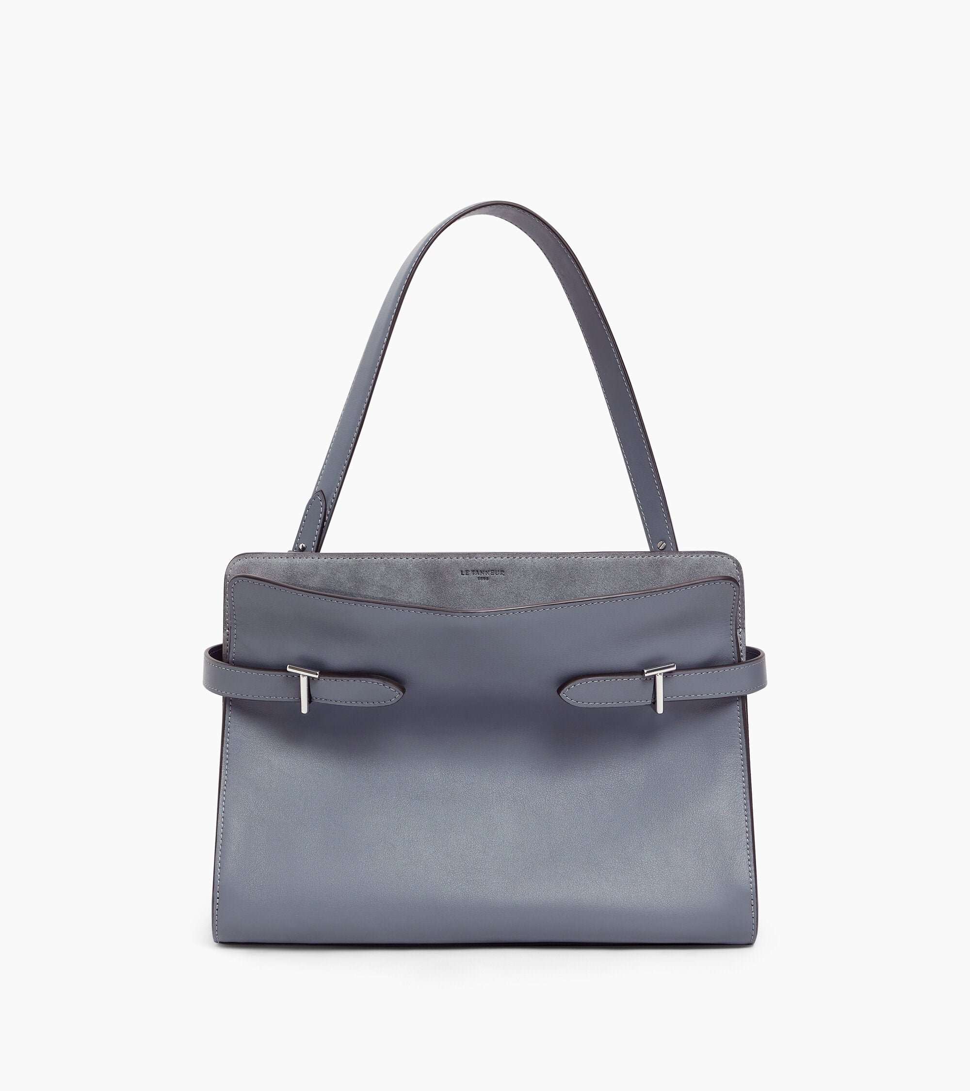 Emie large handbag in smooth leather and nubuck