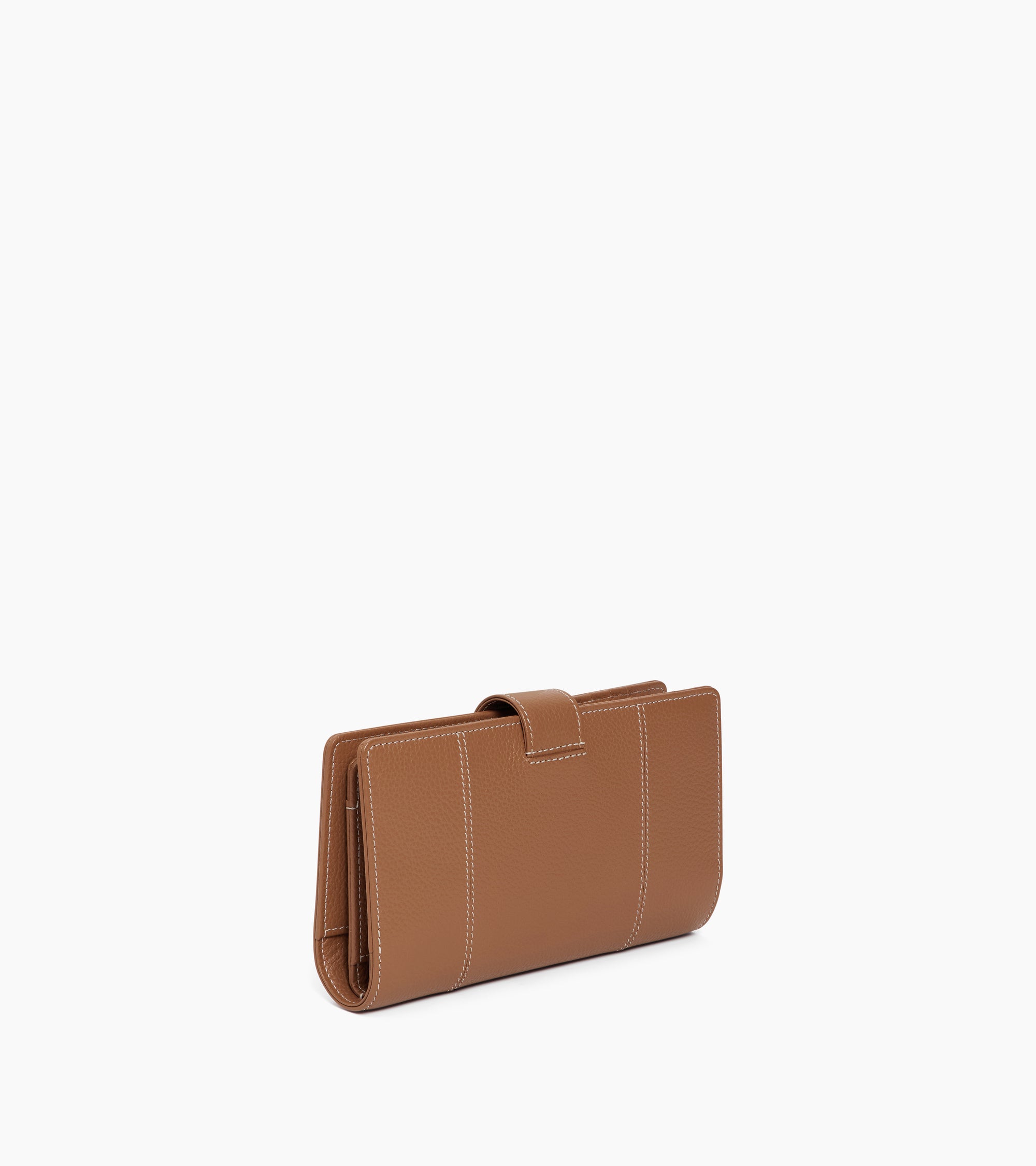 Cartera grande Marguerite de piel granulada