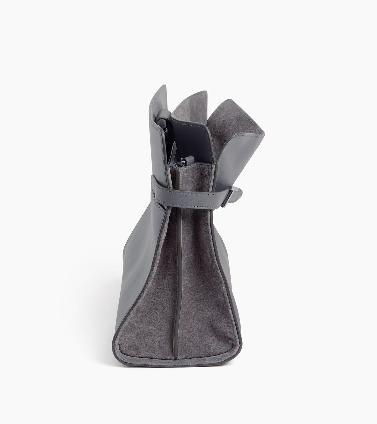 Maxi-Handtasche Emie aus Glatt- und Nubukleder