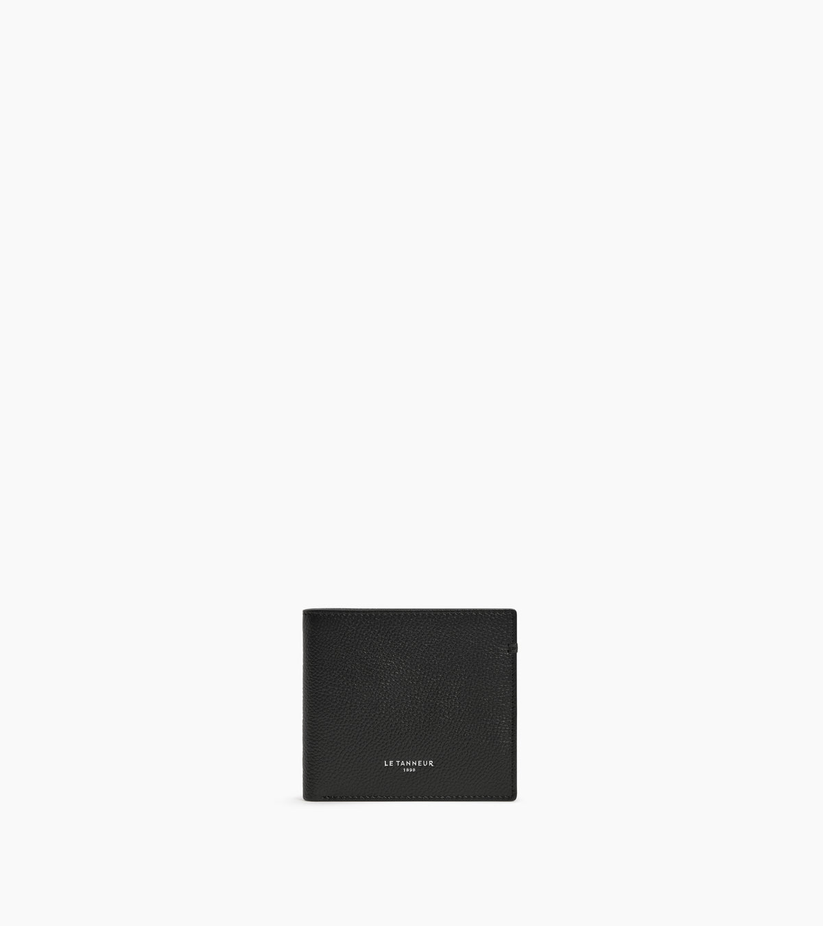 Lucien horizontal card holder in grained leather
