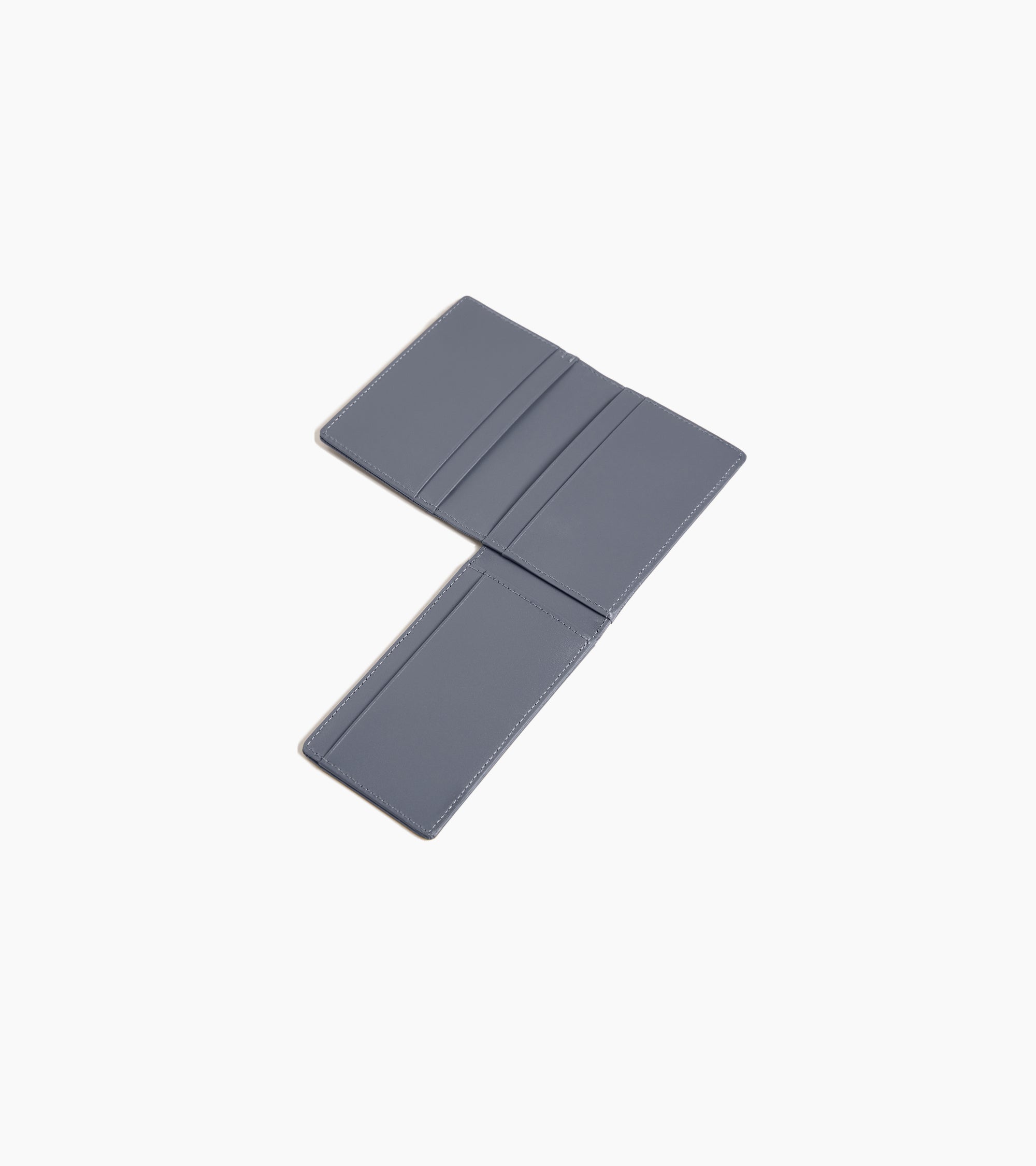 Bifold-Kartenetui im Querformat Lucien aus Leder mit T-Signatur