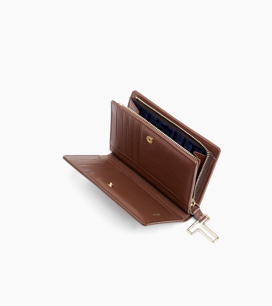 Portefeuille moyen modèle Juliette en cuir grainé
