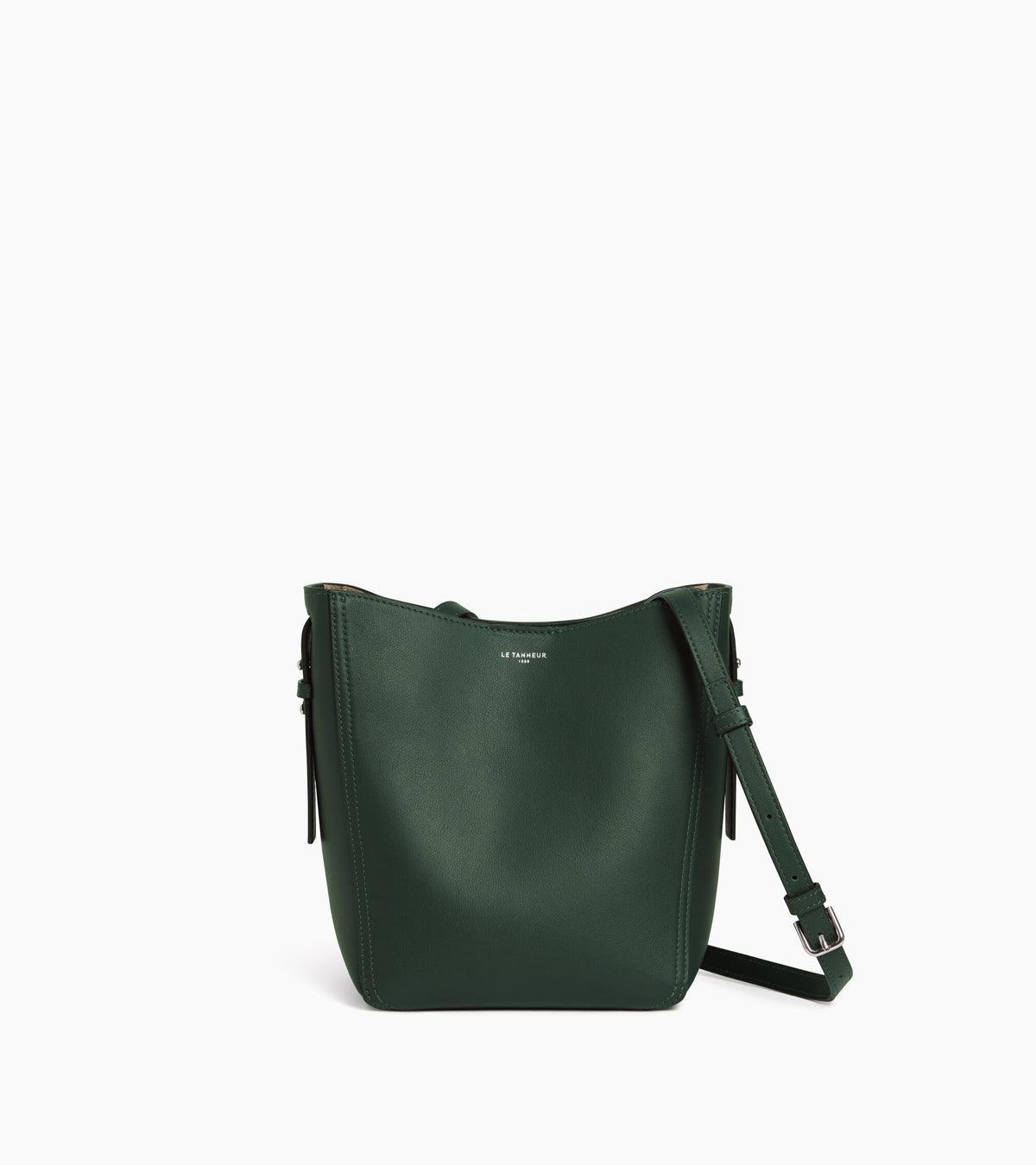 Céleste small smooth leather hobo bag
