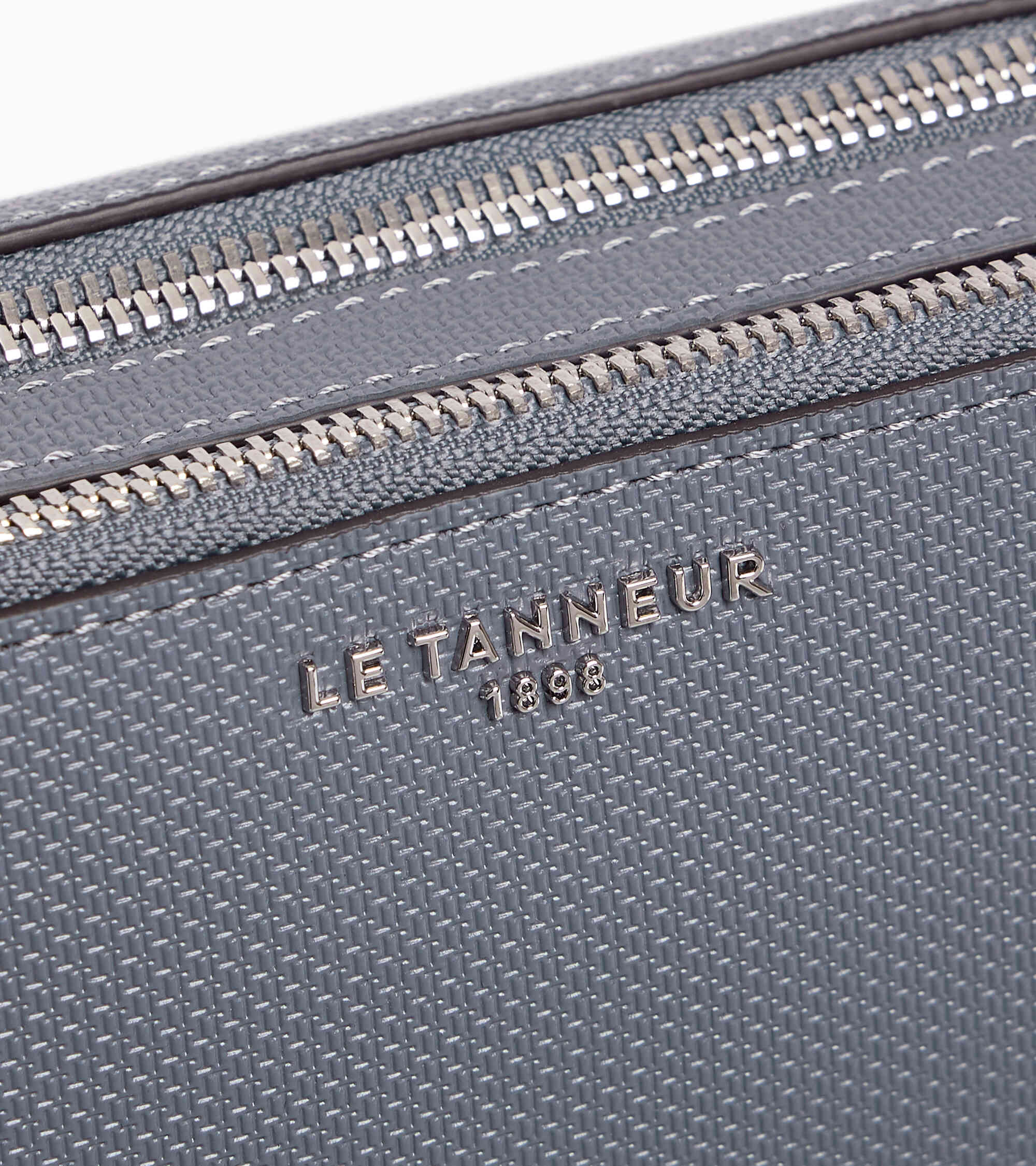 Emile small 2-compartment shoulder bag in signature T leather