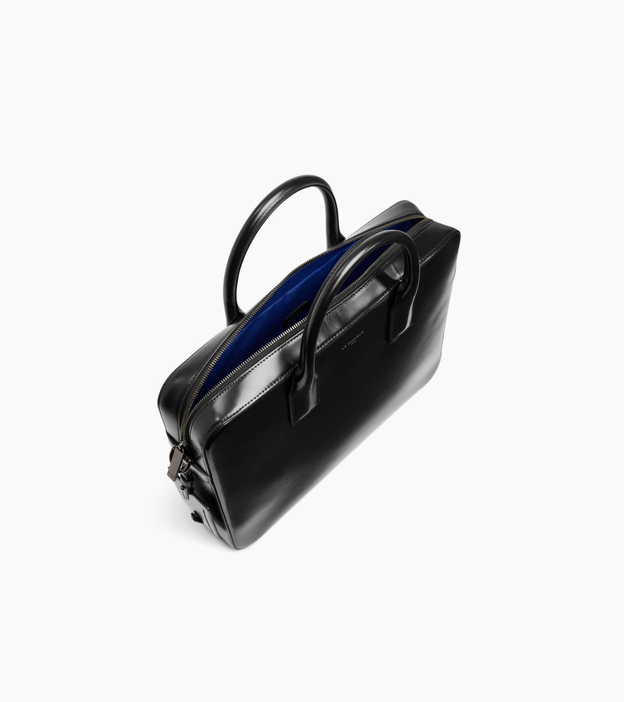 Porte documents 14" Emile en cuir lisse business effet box