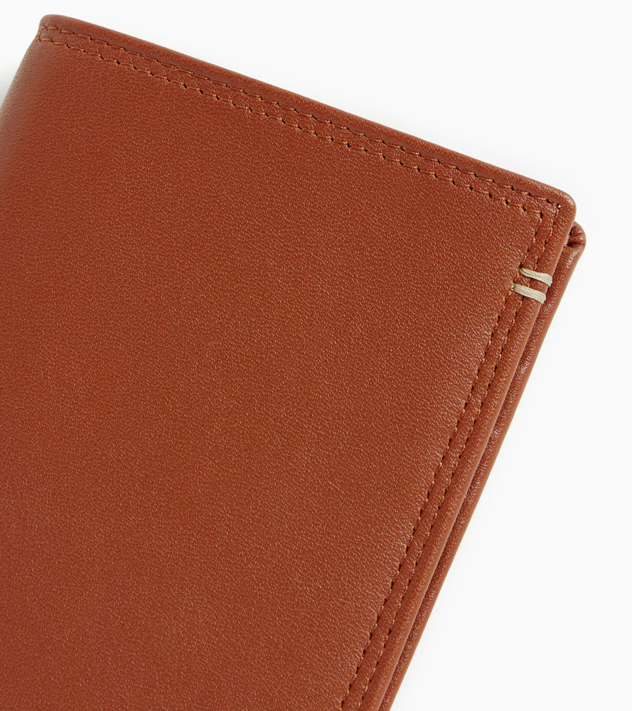 Porte cartes vertical Martin en cuir lisse