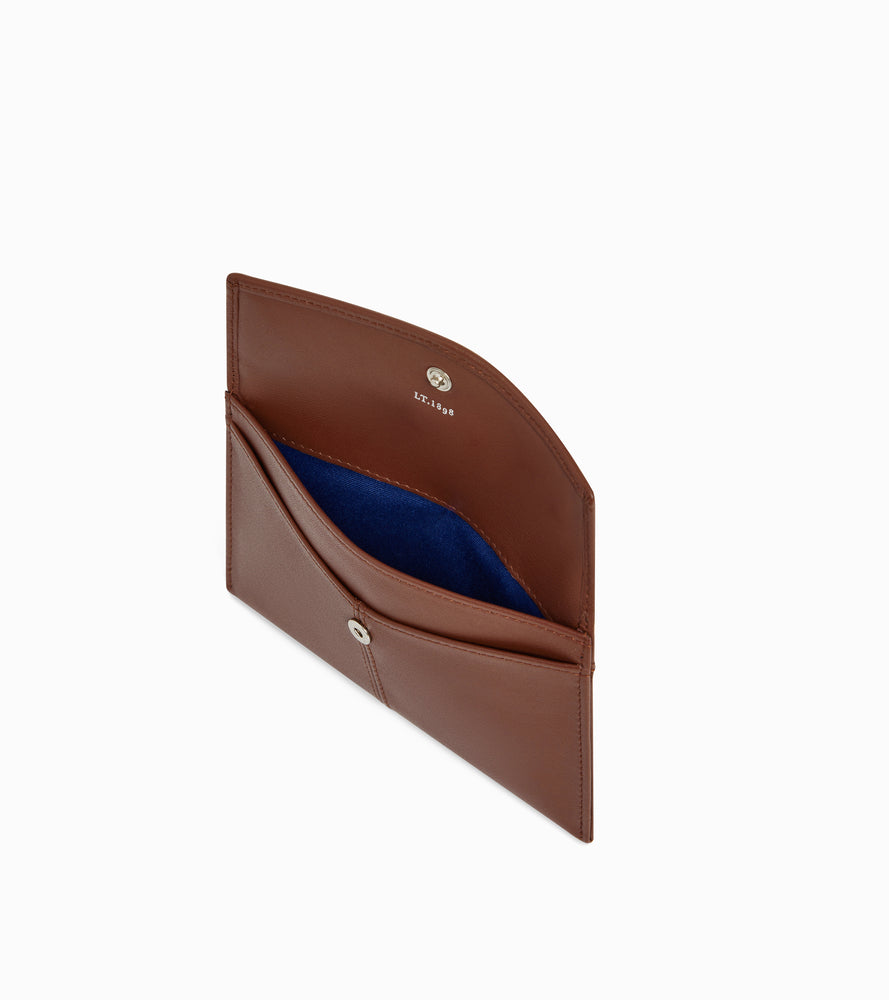 Pochette enveloppe moyen modèle Charlotte en cuir lisse