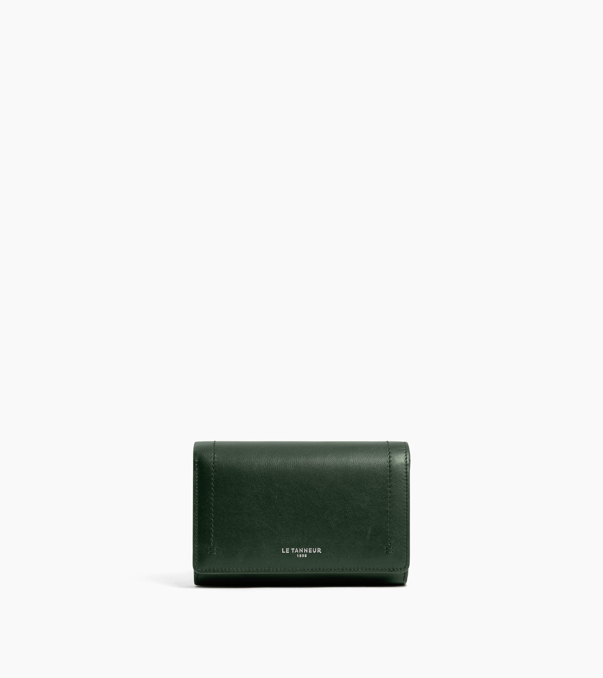 Cartera pequeña con solapa Louison de piel lisa