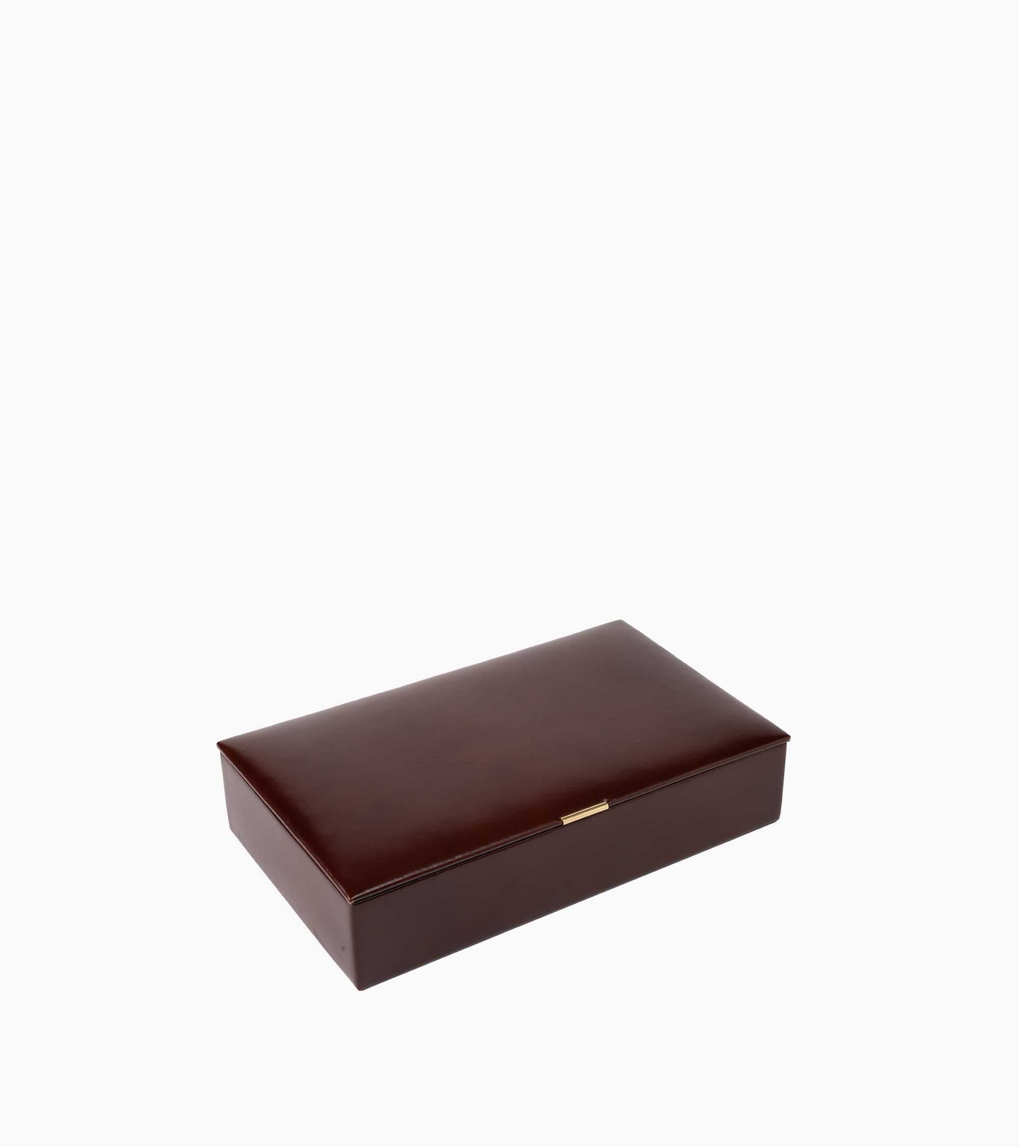 Coffret jeux de cartes moyen modèle en cuir